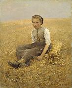 Hugo Salmson The Little Gleaner oil painting artist